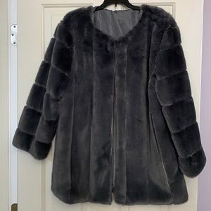 Faux fur jacket